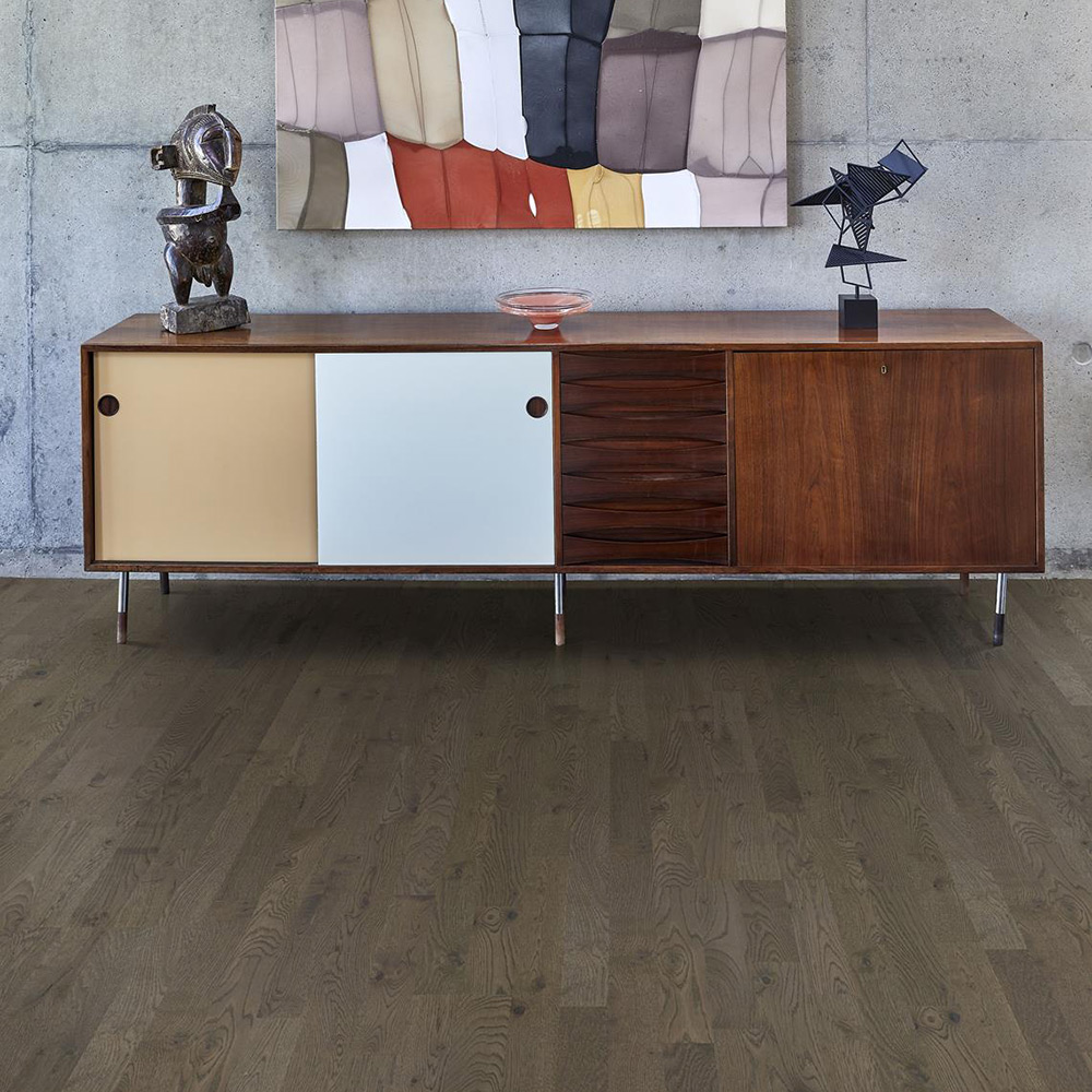 Tregulv Kährs Beyond Retro Charcoal Light Ultramatt Lakk Eik 3-Stav