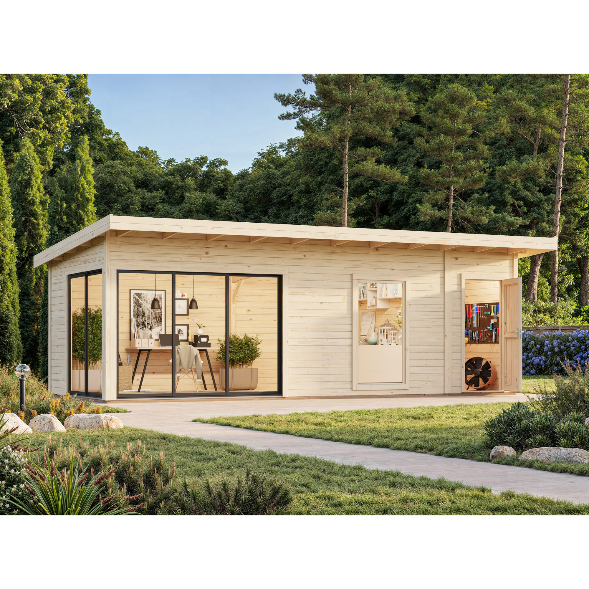 Hagestue Palmako Andrea 22,1 m² Slide Plus (inv. 21,1 m²)