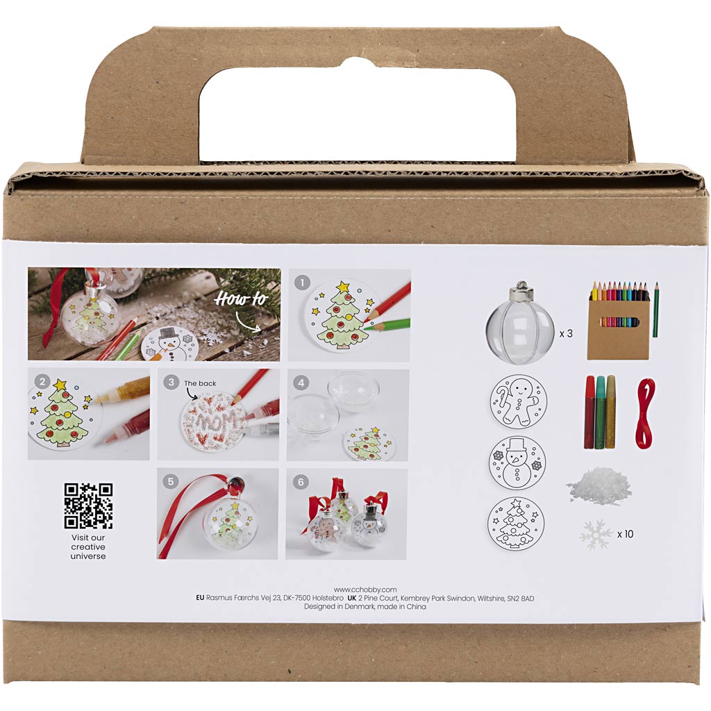 Julekuler Creativ Company Mini DIY Kit Tegninger