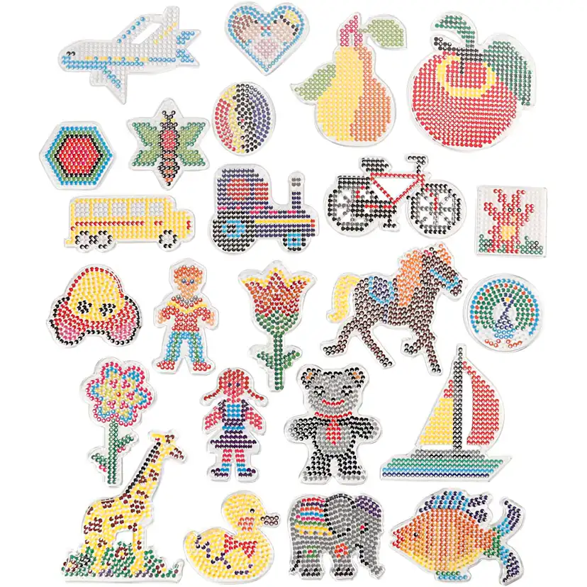 Perleplate Creativ Company Str 7x7,5-14x16 cm 24 St/1 Pk