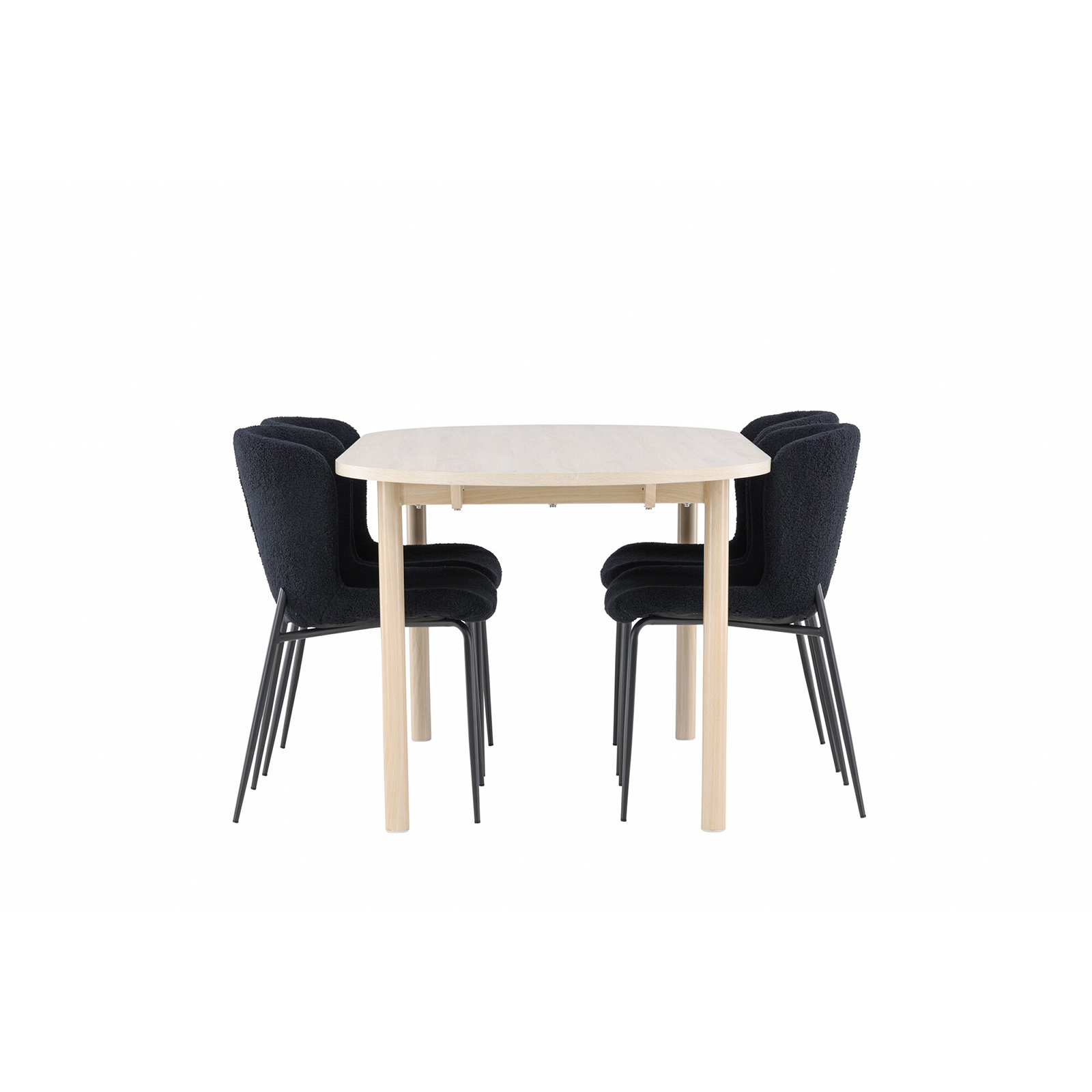 Spisegruppe Venture Home Andy 180 med 4 stk Modesto Stoler