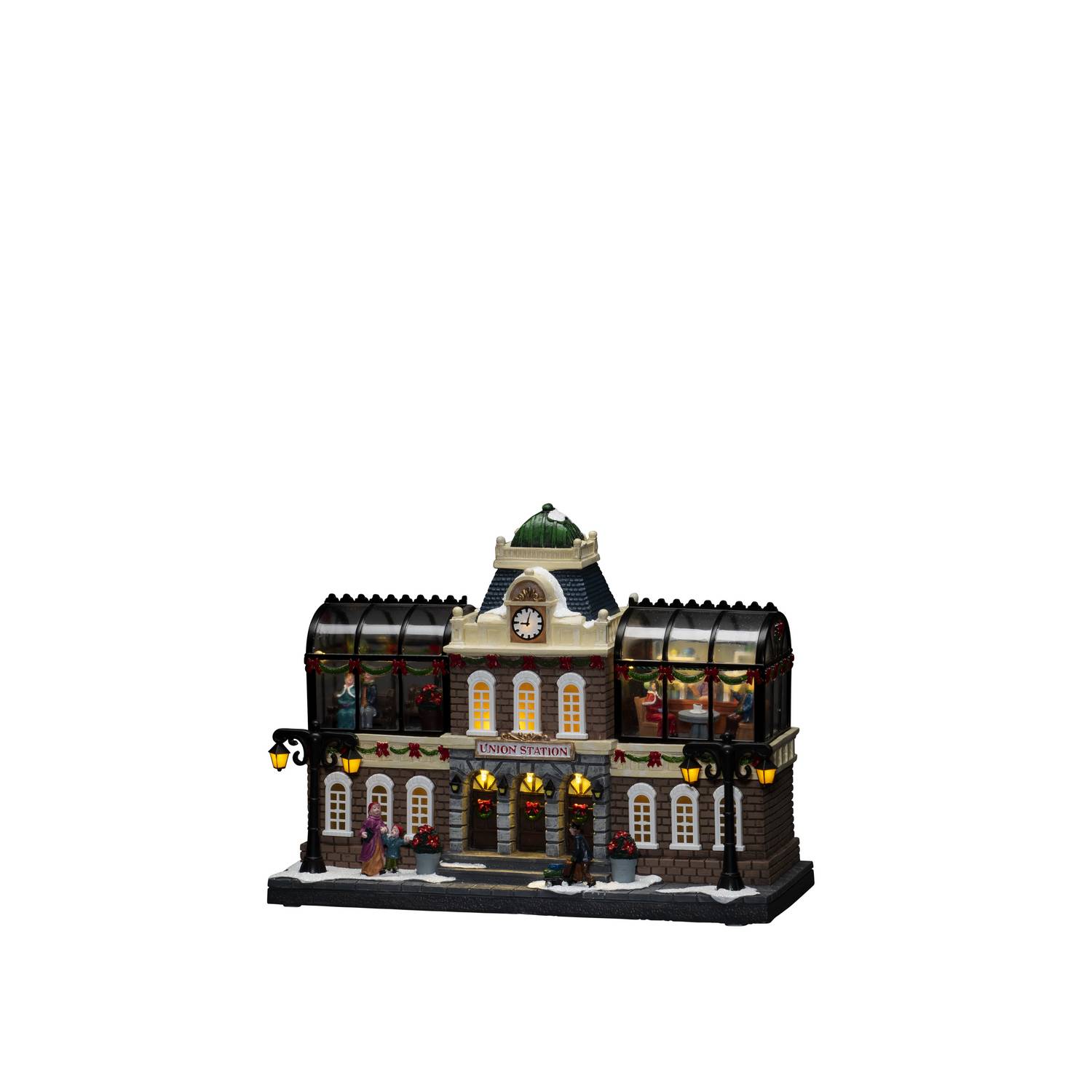 Juleby Gnosjö Konstsmide B/O Mekanisk LED Togstasjon