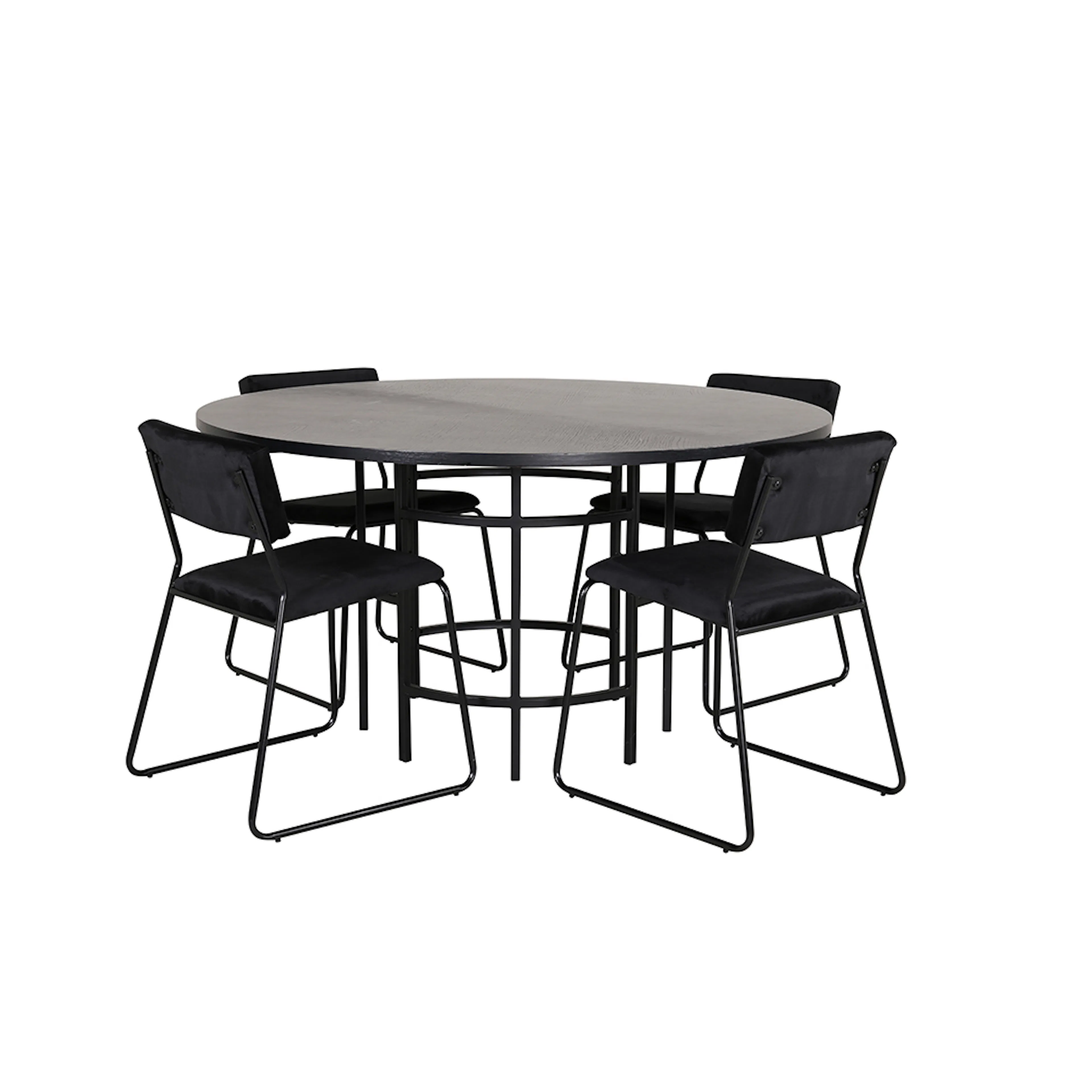 Spisegruppe furniture/fashion Copenhagen Ø140 cm med 4 Kenth Stoler