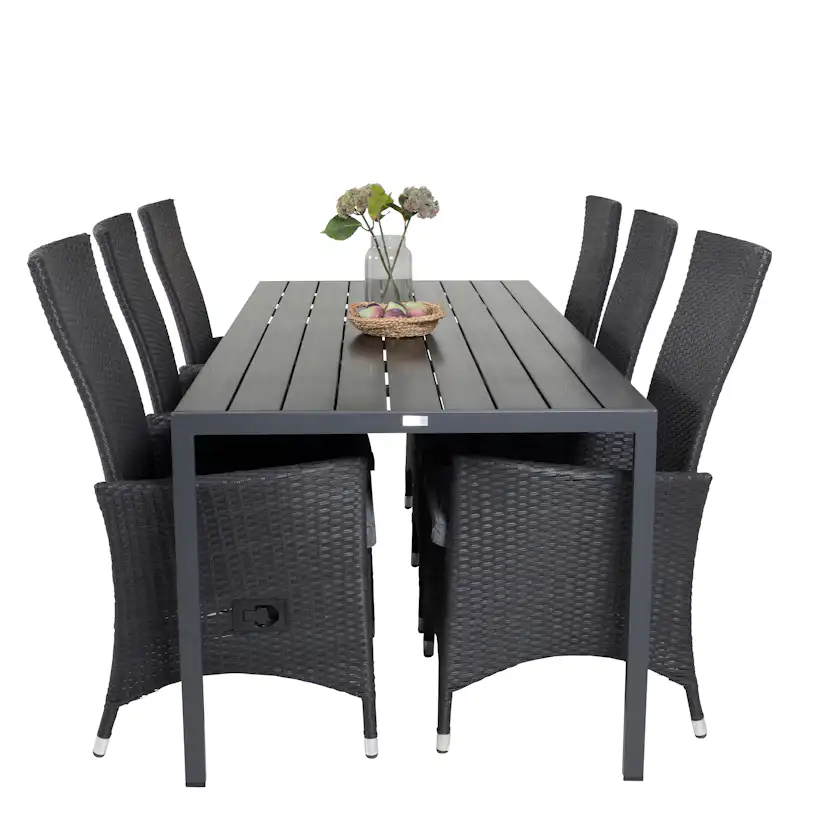 Spisegruppe Venture Home Break med 6 Padova Stoler
