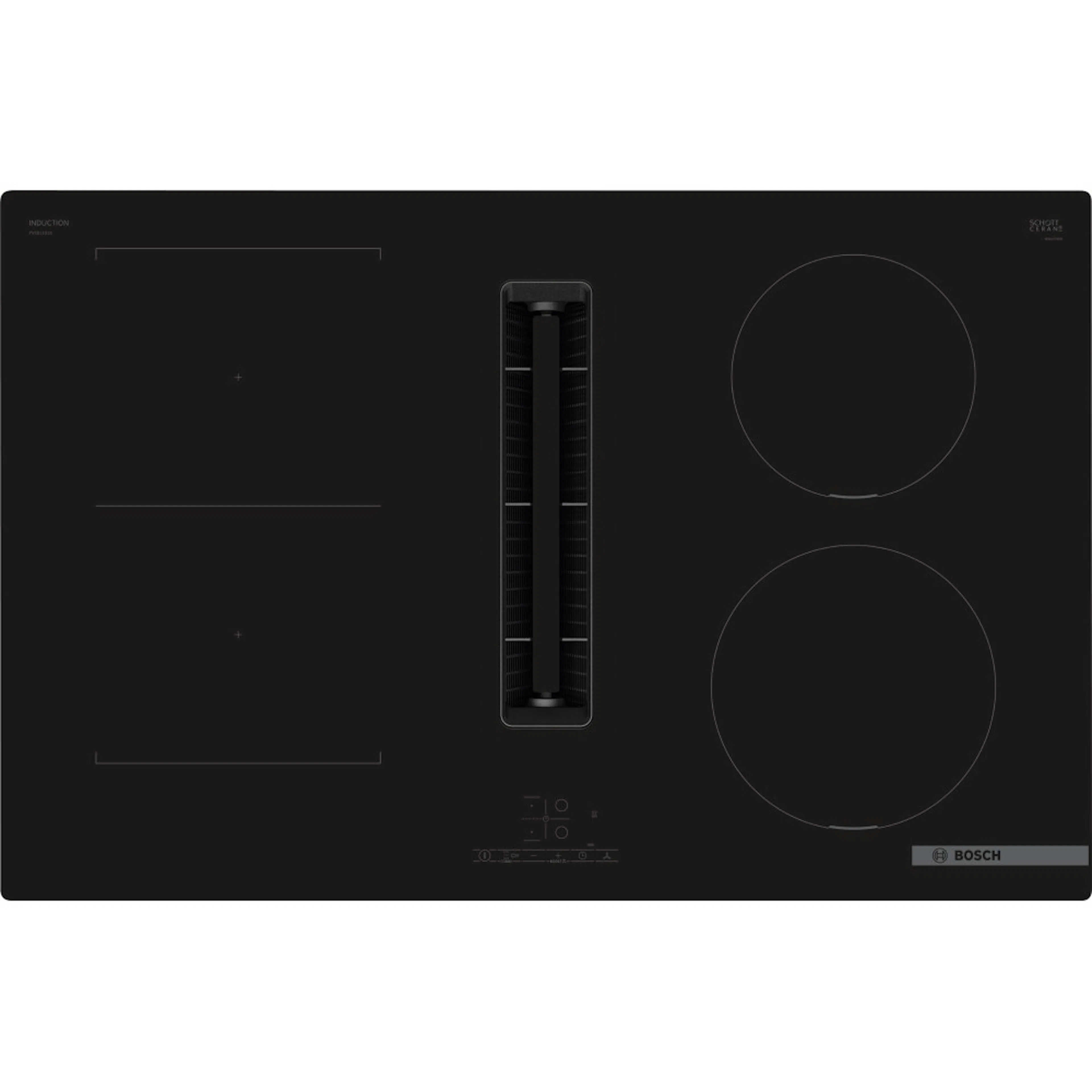 Induksjonstopp Bosch PVS811B16E Serie 4 Med Inbyggd Vifte