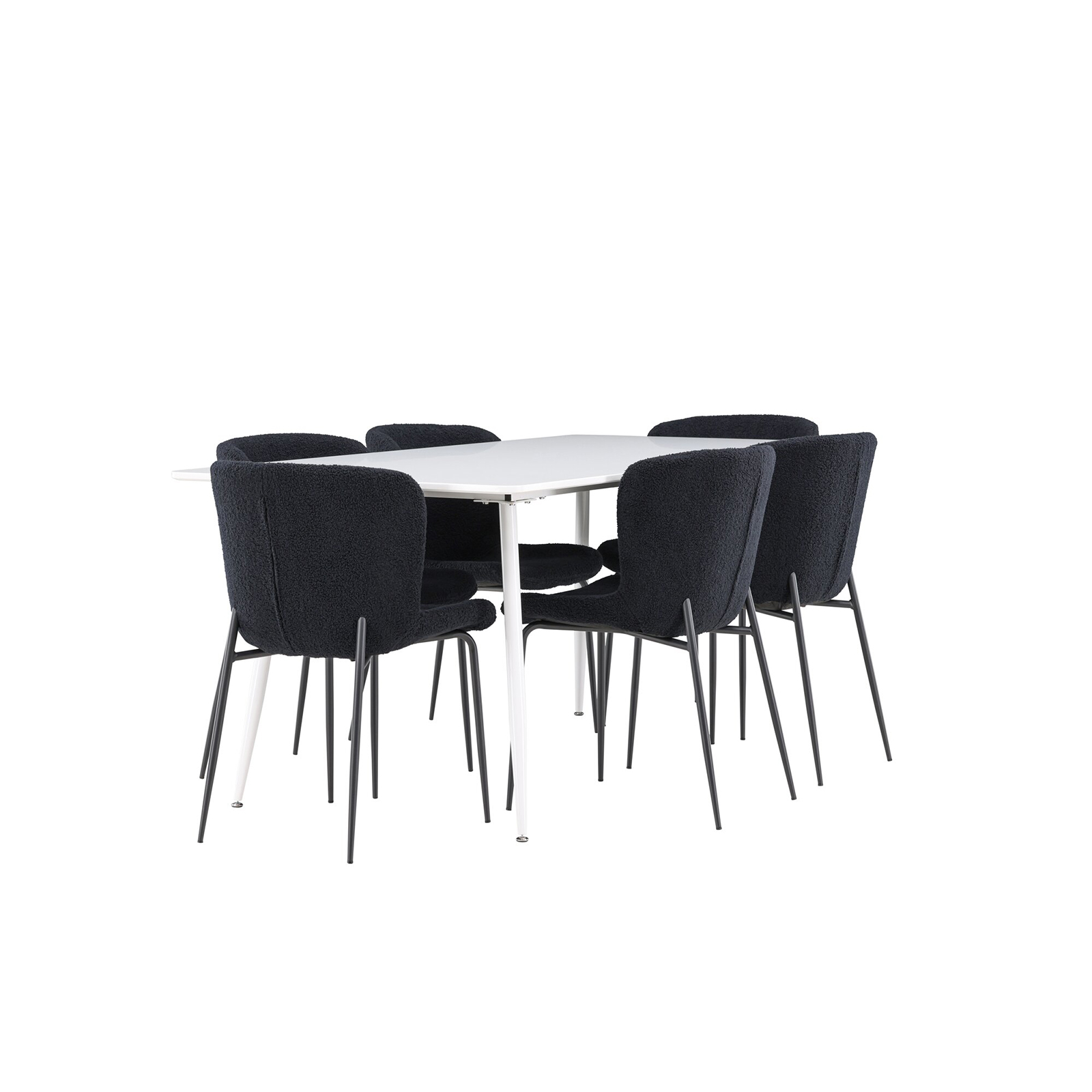 Spisegruppe Venture Home Silar 180 med 6 stk Modesto Stoler