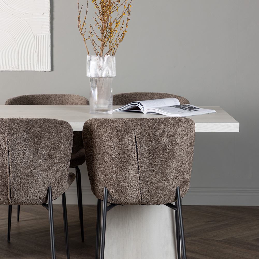 Spisegruppe Venture Home Olga med 6 stk Modesto Stoler