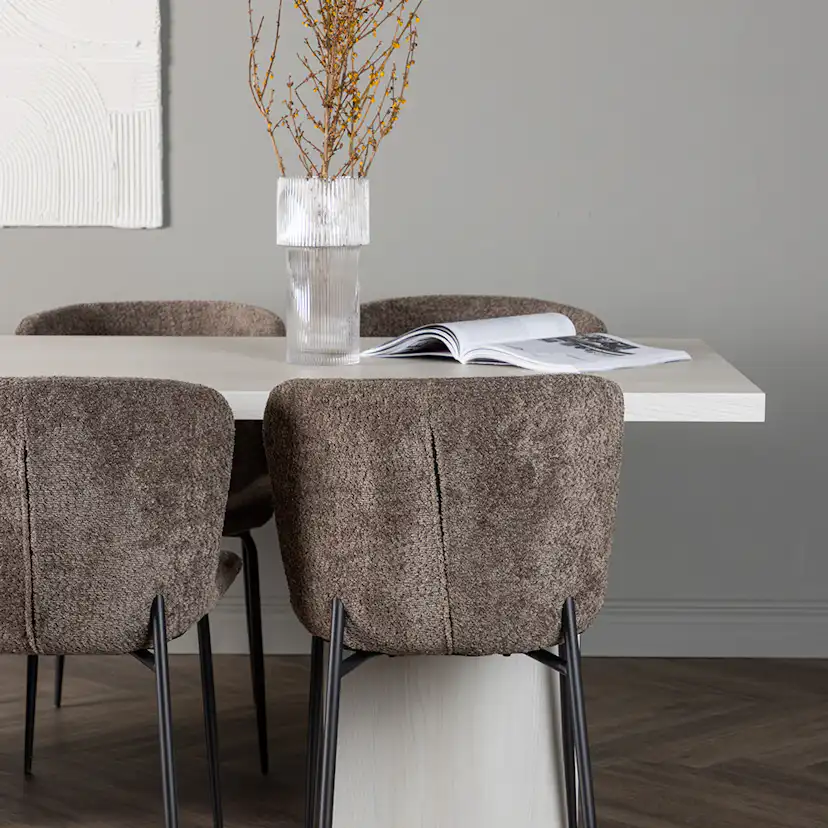 Spisegruppe Venture Home Olga med 6 stk Modesto Stoler