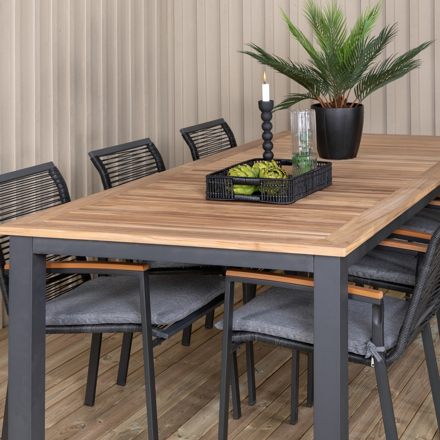 Spisegruppe Venture Home Perla med 6 Douglas Spisestoler