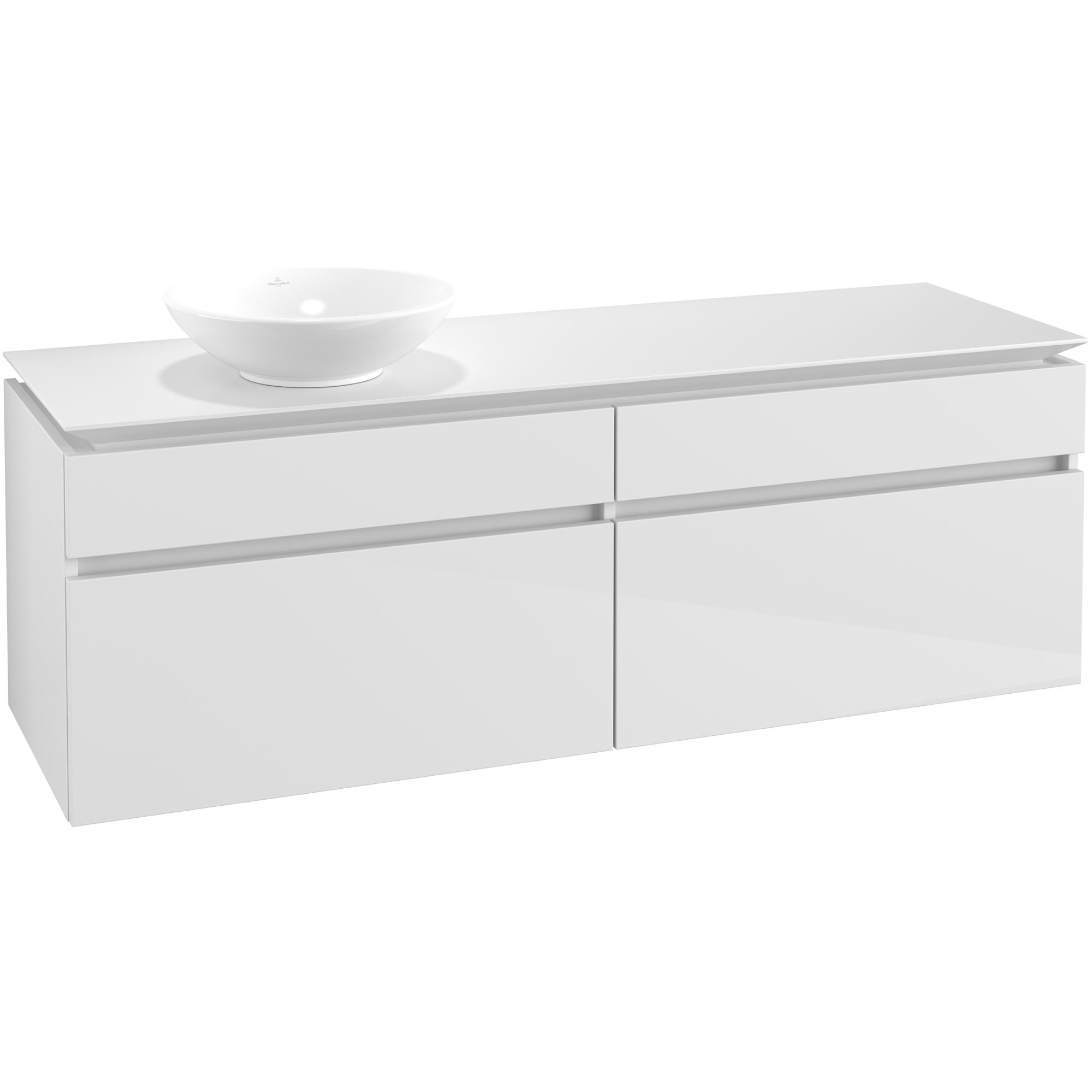 Tvättställsskåp Villeroy & Boch Legato 1600 med 4 Lådor för Fristående Tvättställ | badrum - badrumsmobler - tvattstallsskap-och-kommod | KakelKungen