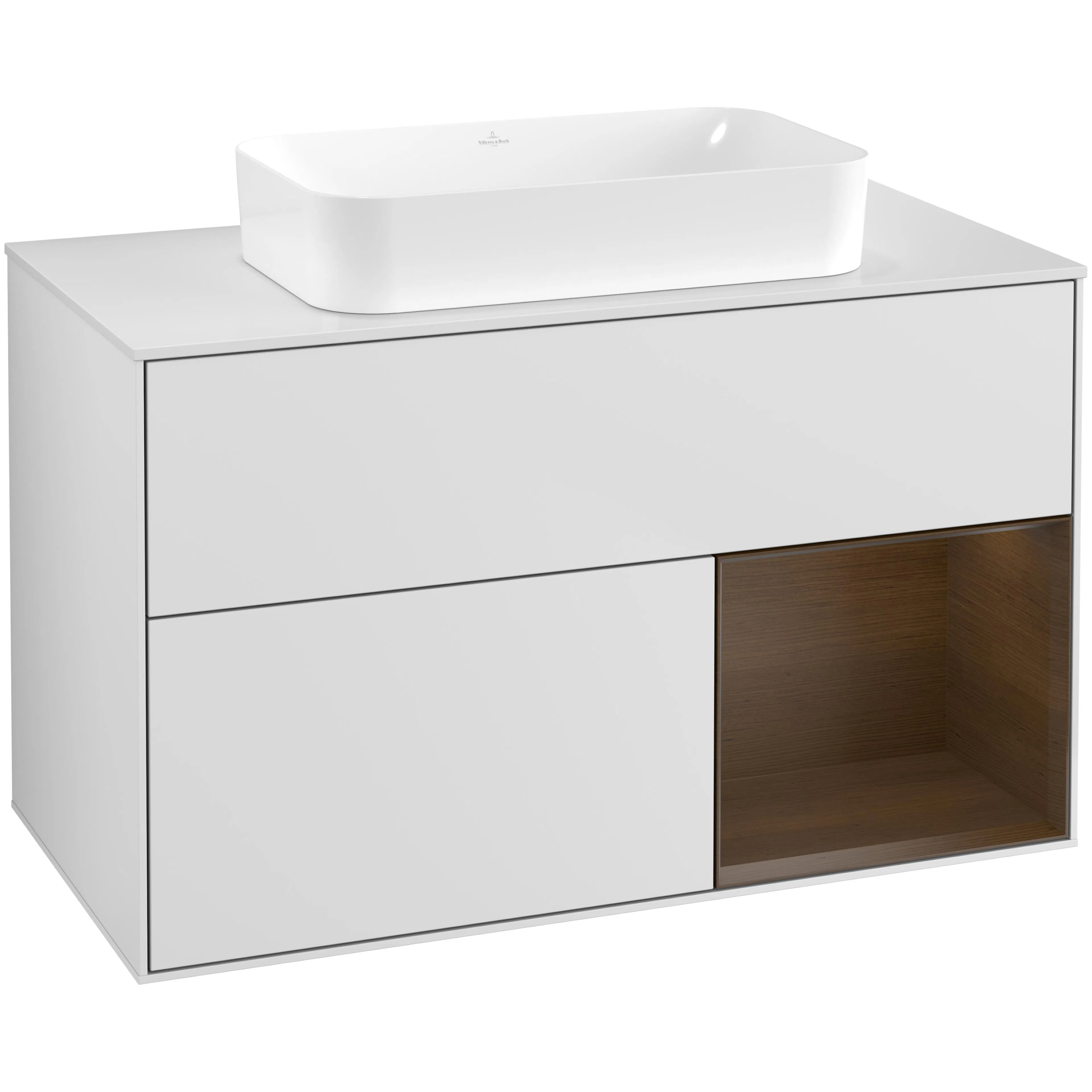 Tvättställsskåp Villeroy & Boch Finion med 2 Lådor Hylla och Bänkskiva för Fristående Tvättställ