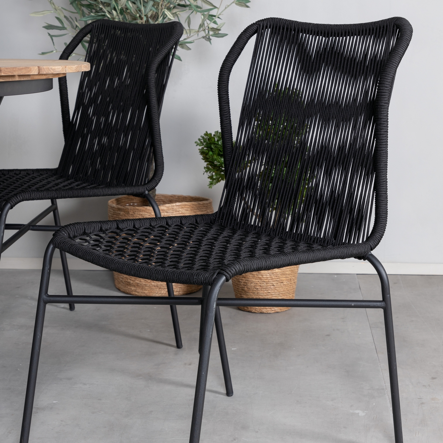 Spisegruppe Venture Home Meya med 6 Jefferson Stablebare Spisestoler