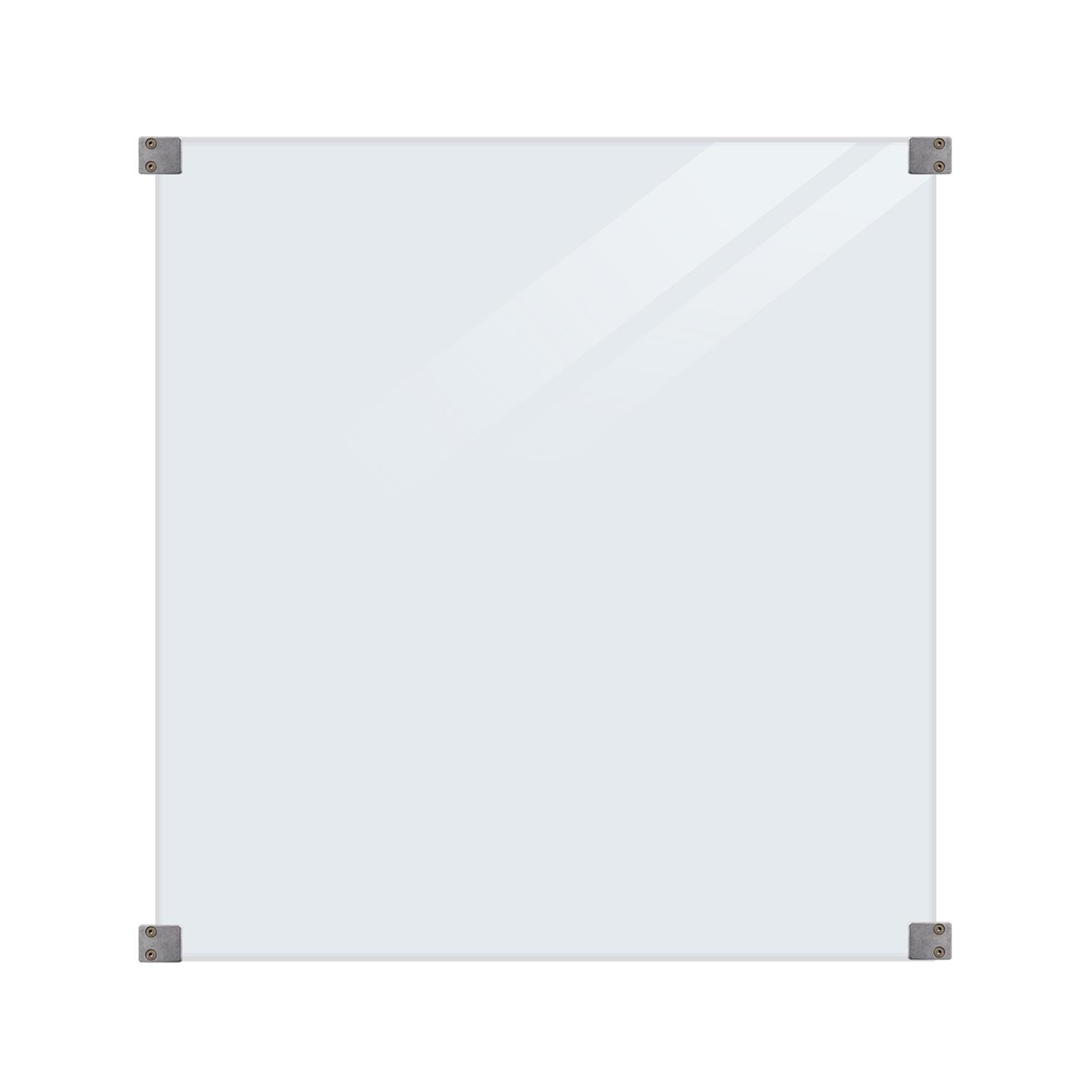 Glassrekkverk PLUS Frostet 90x91 Inkl 4 stk Beslag