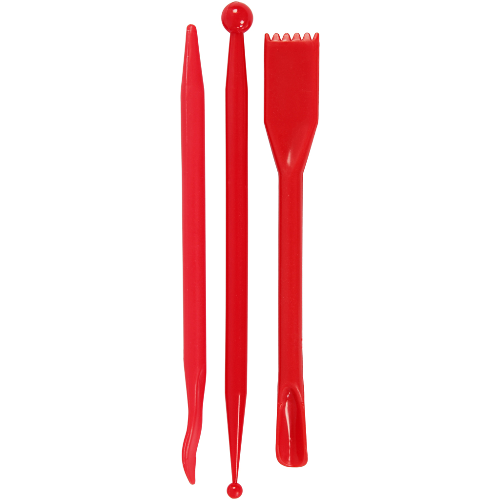 Modellerpinner Creativ Company Rød 14,5 cm 3 stk/1 Pk