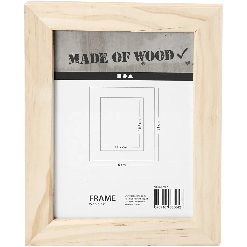 Ramme Creativ Company med Glass 21x16 cm 1 stk