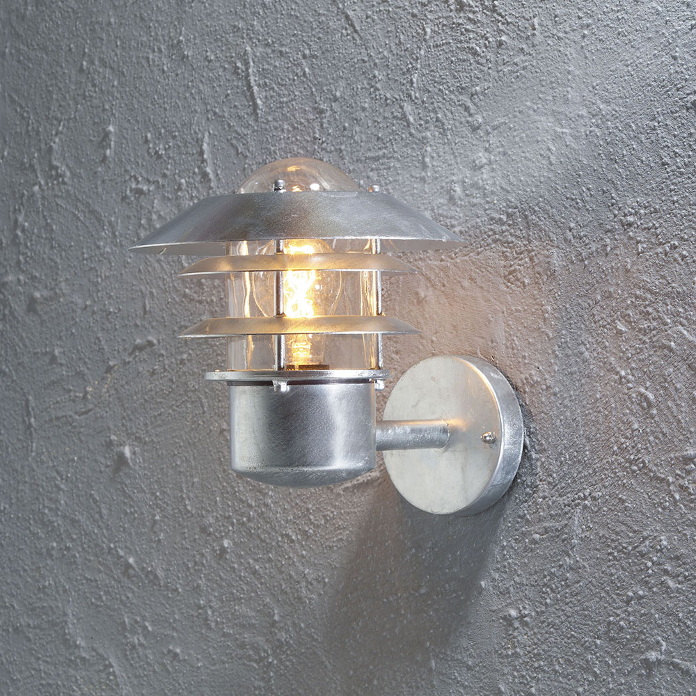 Vegglampe Gnosjö Konstsmide Modena Opp E27 Galvanisert 22x26x24