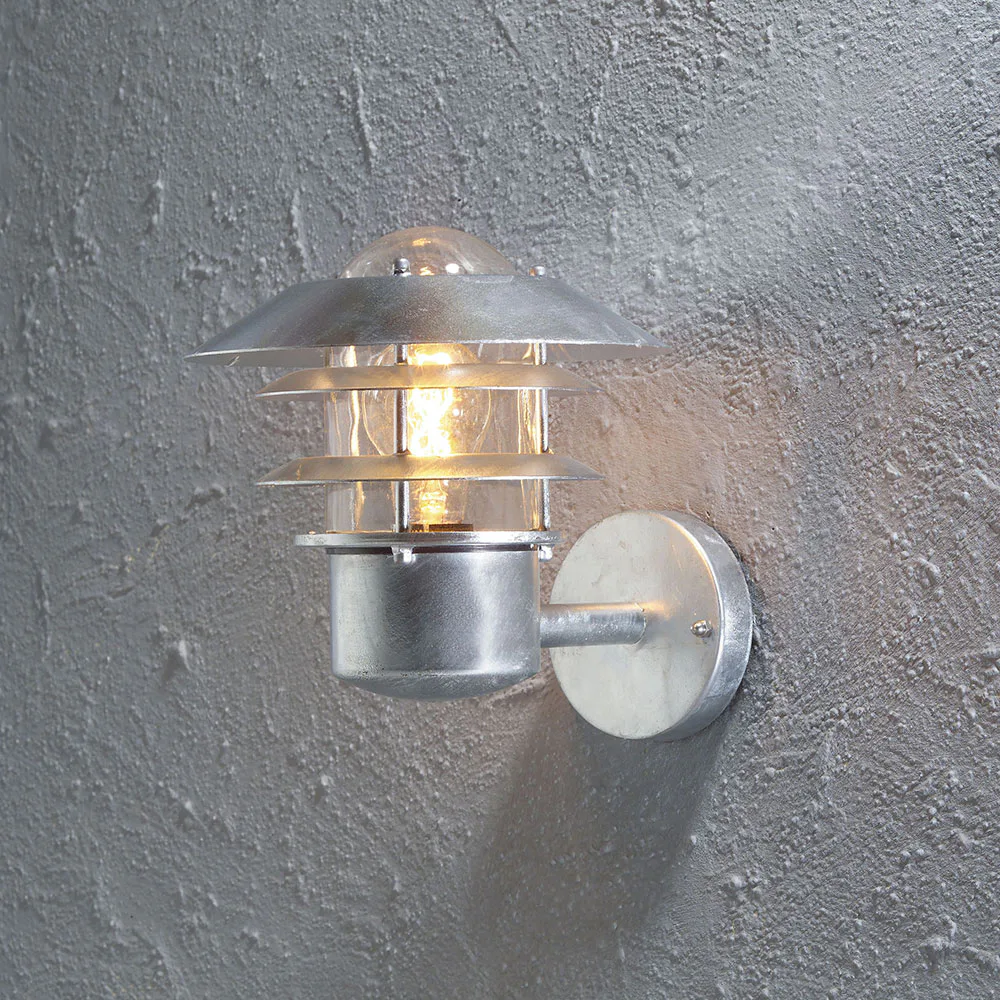 Vegglampe Gnosjö Konstsmide Modena Opp E27 Galvanisert 22x26x24