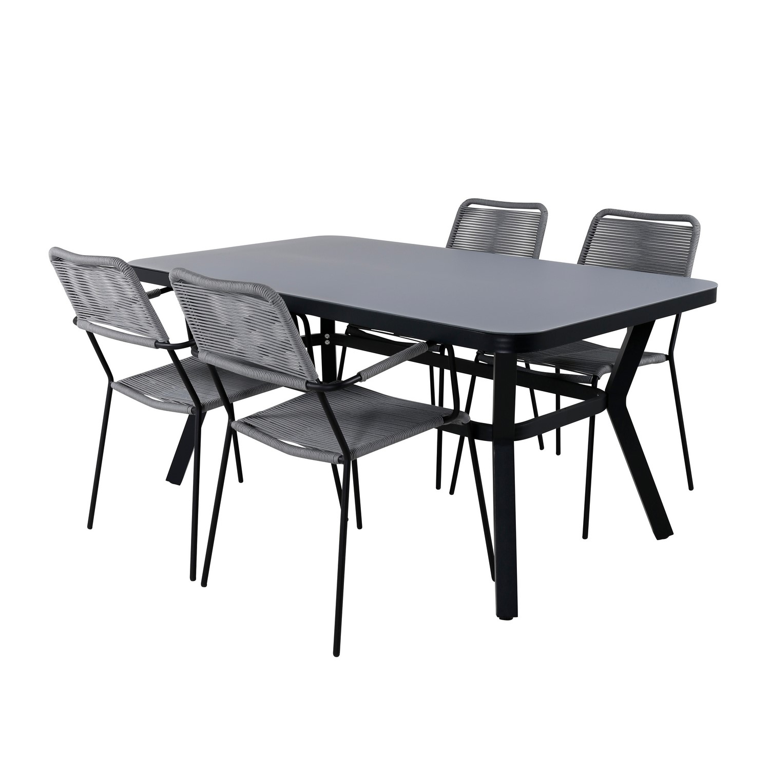 Spisegruppe Venture Home Vyn med 4 Lumi Spisestoler