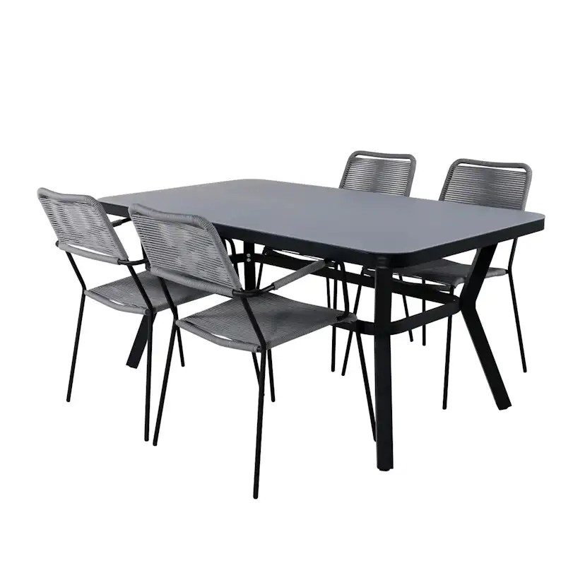 Spisegruppe Venture Home Vyn med 4 Lumi Spisestoler