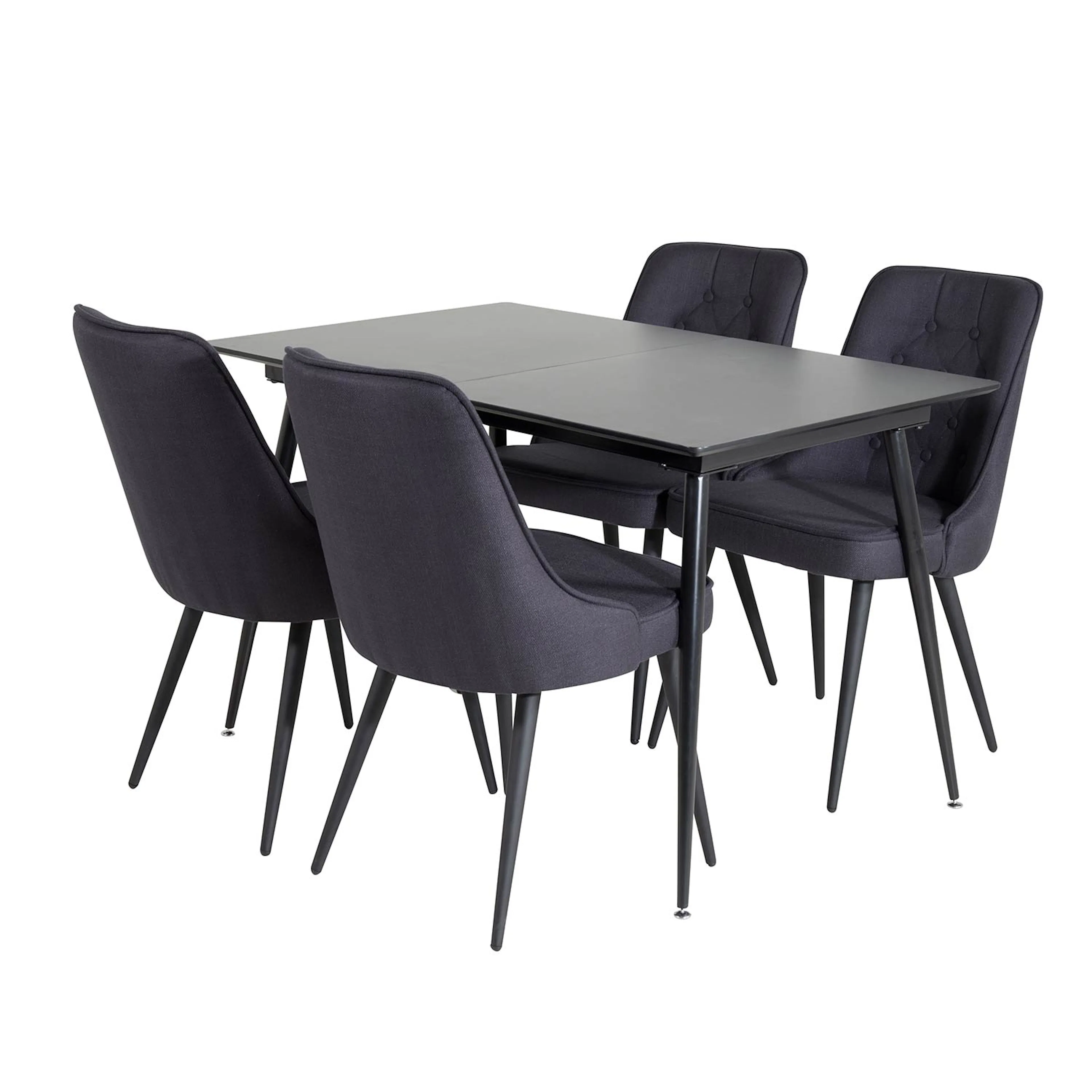 Spisegruppe Venture Home Silvia med Innleggsplate og 4 Vera Stoler