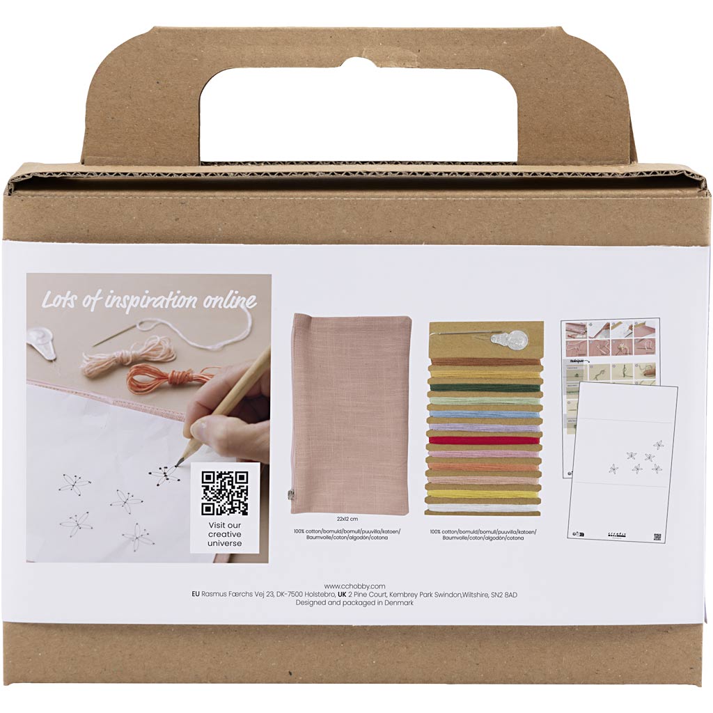 Brodering Creativ Company Mini DIY Kit Clutchveske