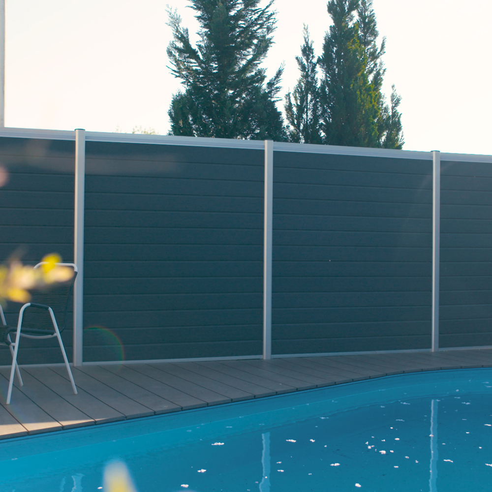 K100 Alu Design stolpe Alu Variant: Aluminium, Lengde: 2700 mm, Bredde: 80 mm