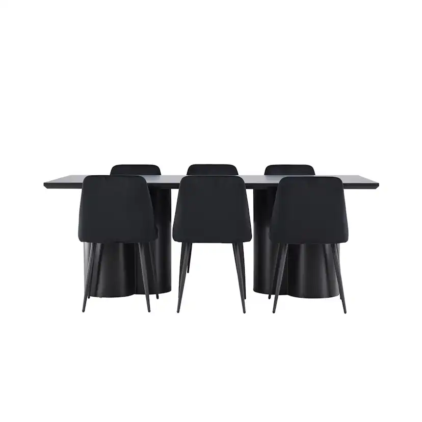 Spisegruppe Venture Home Olivia 210 med 6 stk Night Stoler