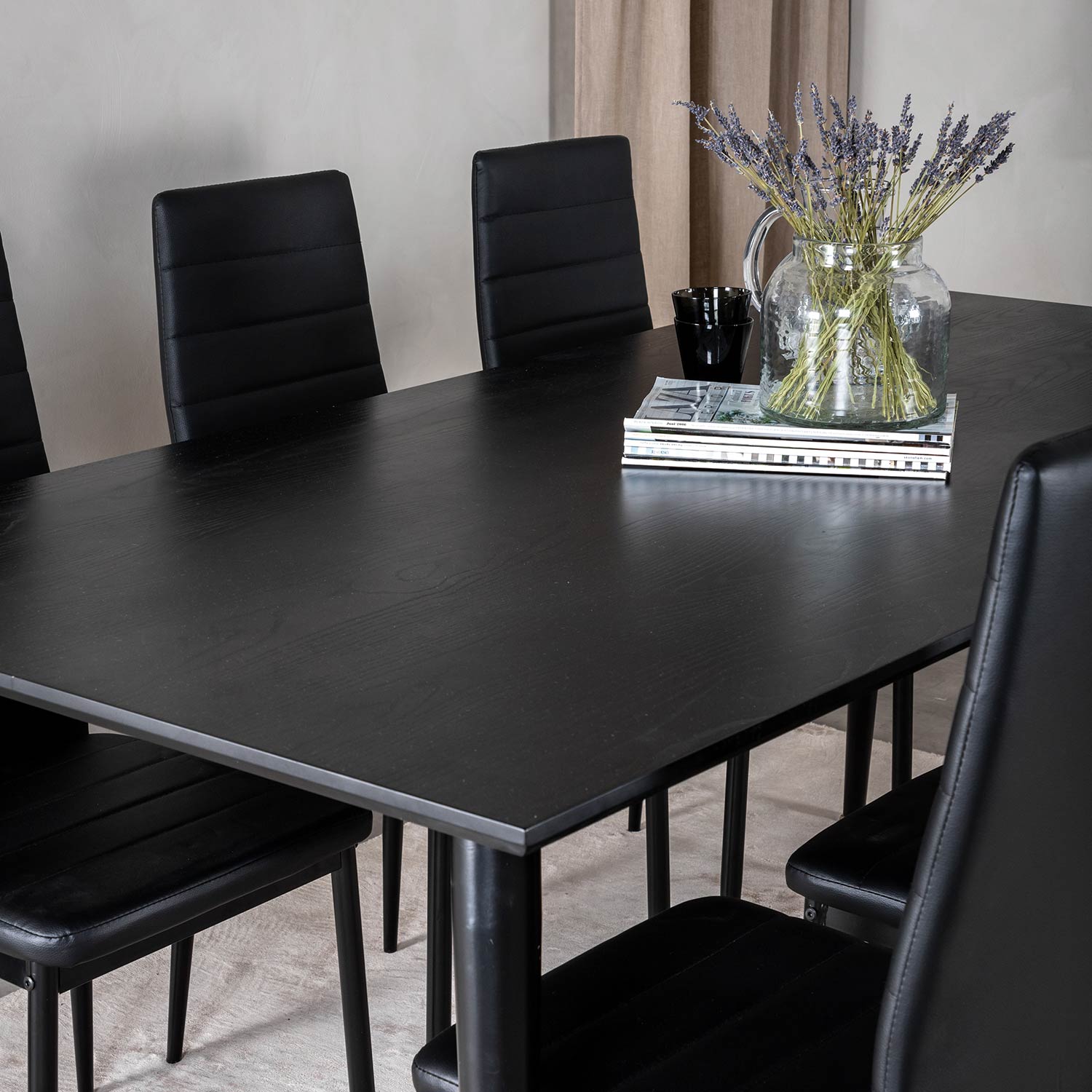 Spisegruppe Venture Home Dipp med 6 Slim Stoler
