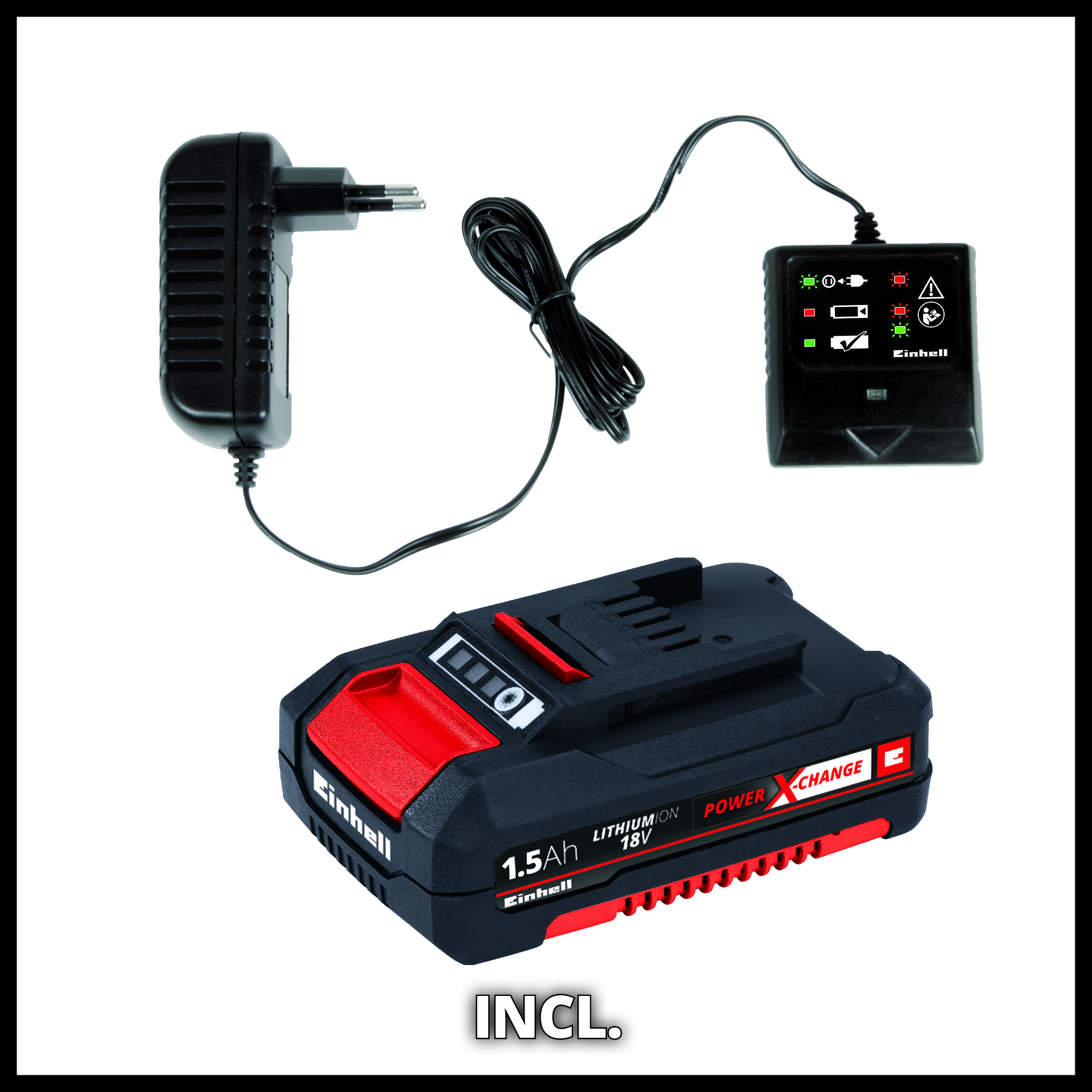 Gresstrimmer Einhell CG-Ct 18/24 Li P 18V (1x1,5Ah) Kit med Batteri