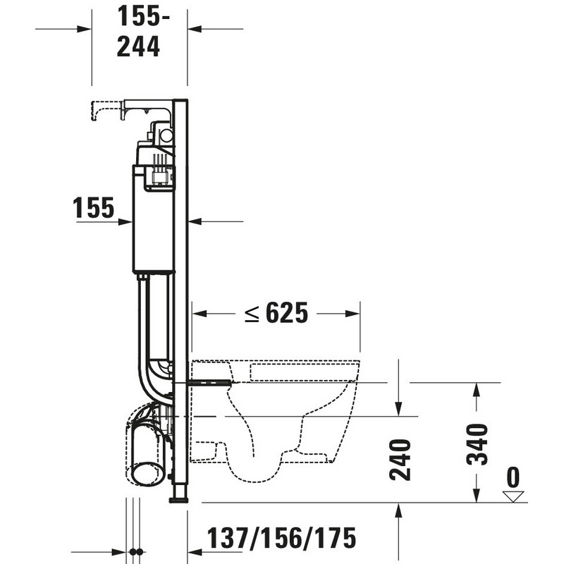 Spyleknapp Duravit Durasystem