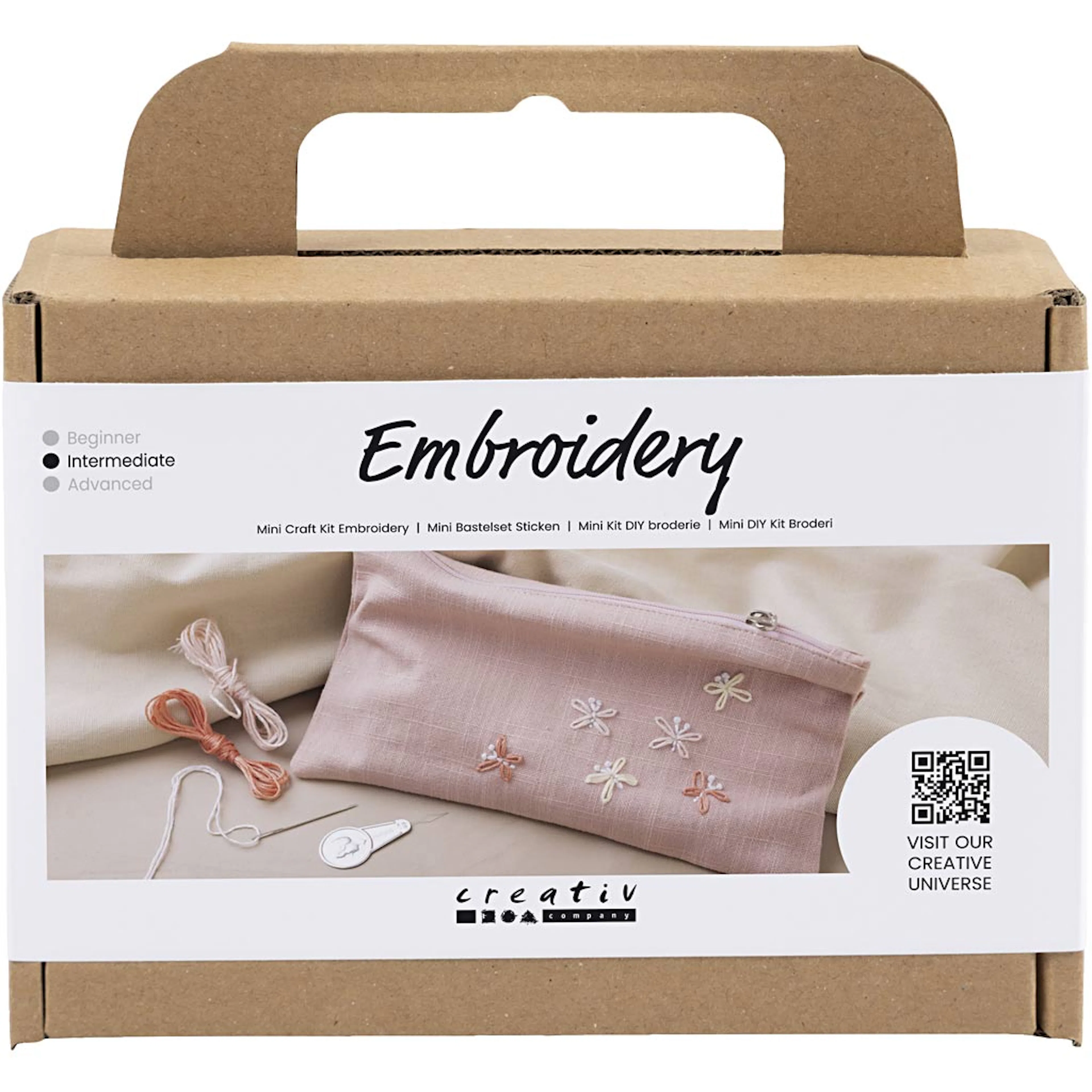 Brodering Creativ Company Mini DIY Kit Clutchveske