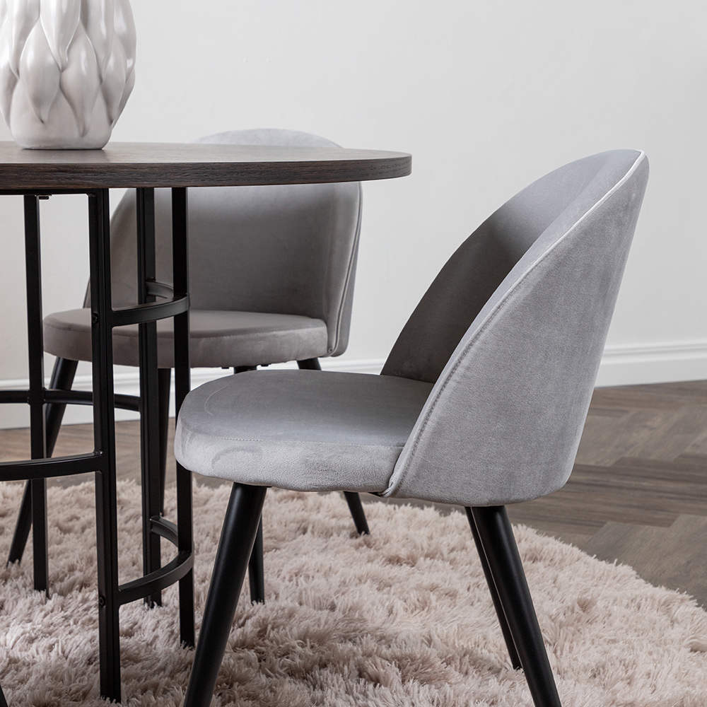 Spisegruppe Venture Home Copenhagen med 4 Velvet Stoler