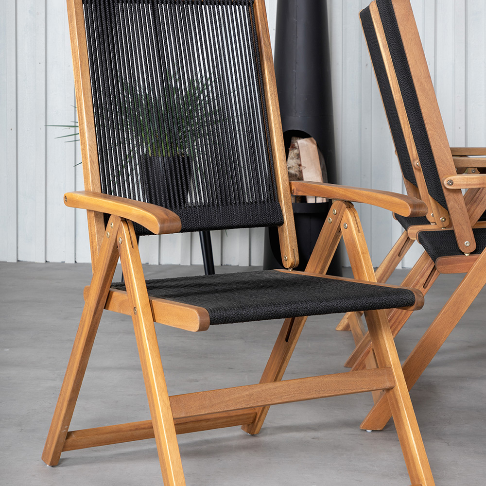 Spisegruppe Venture Home King med 6 Lumi Sammenleggbara Spisestoler