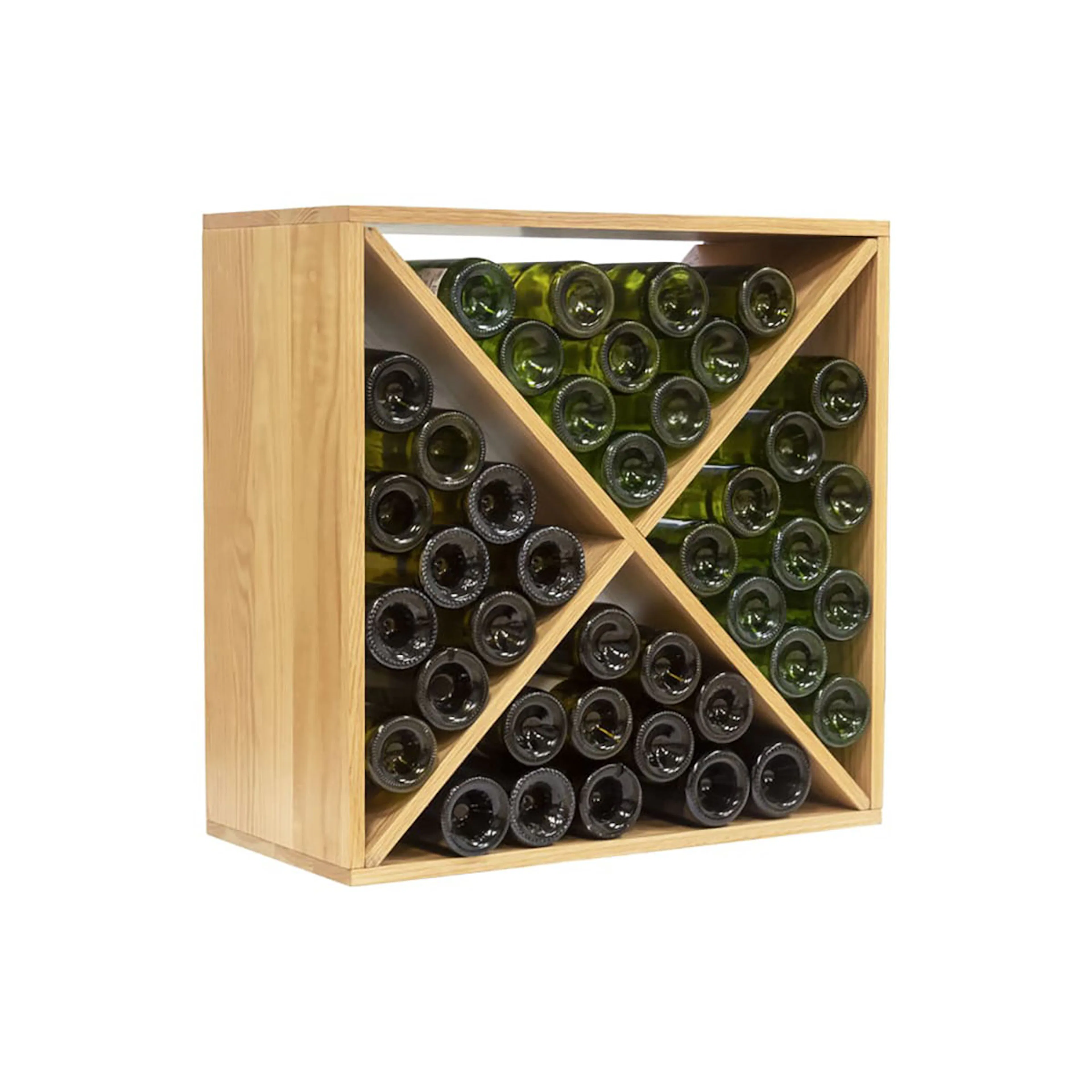 Vinstativ mQuvée Eik 41 Flasker 60x60x30 cm