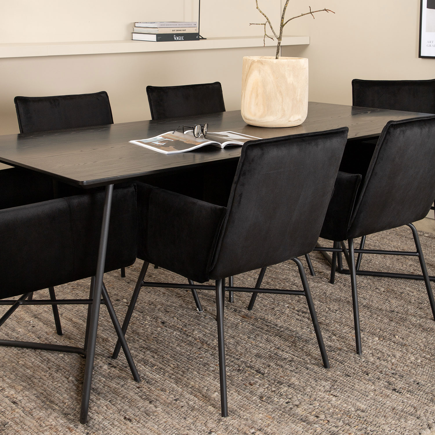 Spisegruppe Venture Home Peggy med 6 Petra Stoler