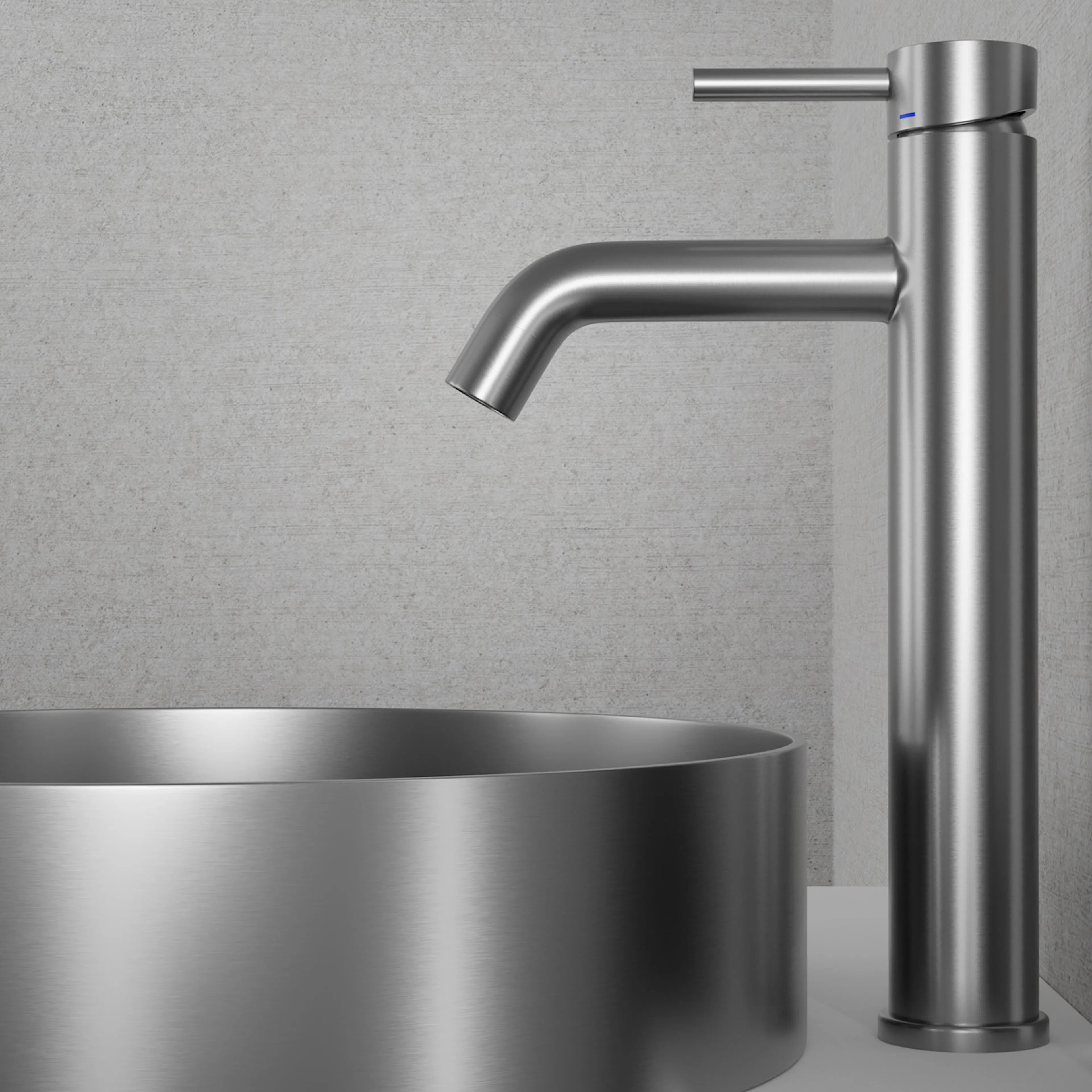 Servantbatteri Scandtap Steel Wave Høy