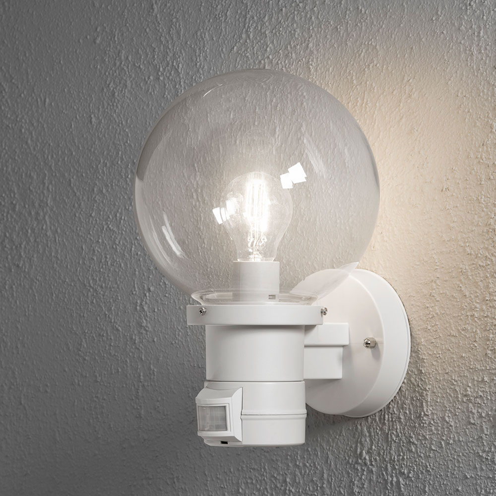 Vegglampe Gnosjö Konstsmide Nemi E27 Bevegelsessensor