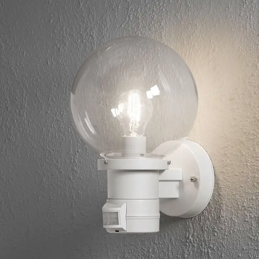 Vegglampe Gnosjö Konstsmide Nemi E27 Bevegelsessensor