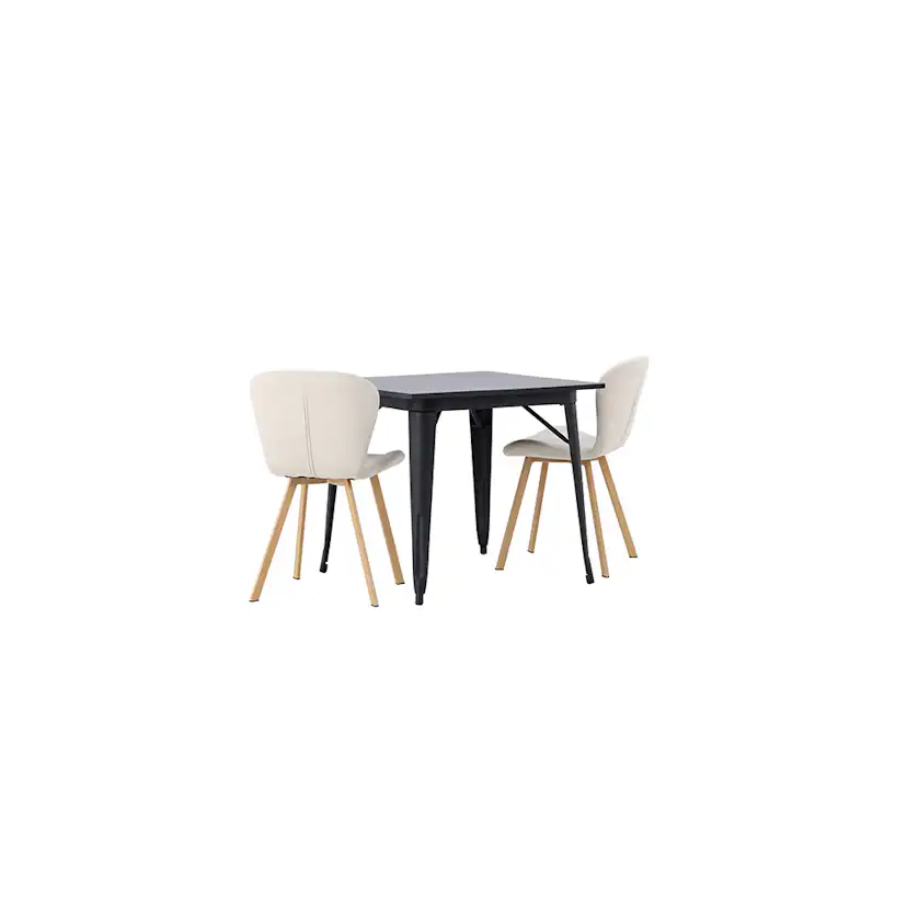 Spisegruppe Venture Home Tempe med 2 stk Lilja Stoler