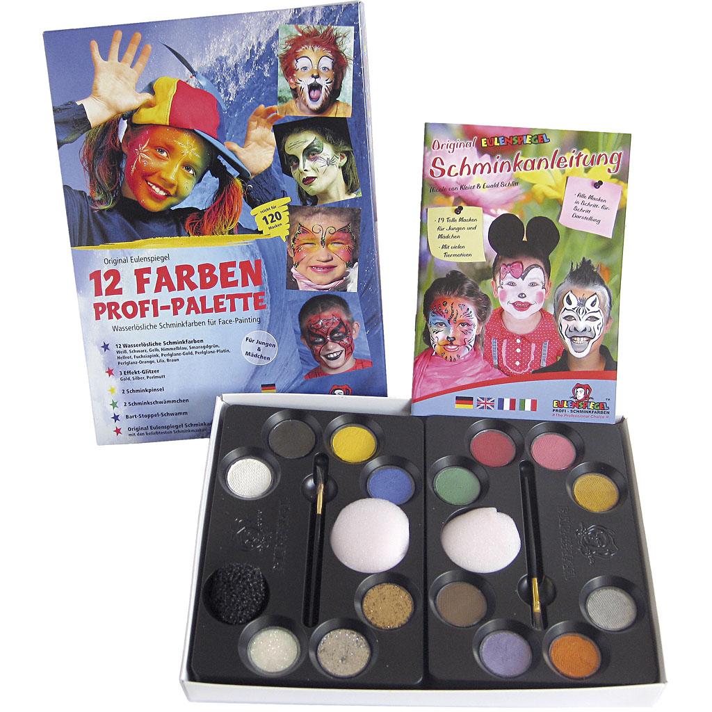 Ansiktsmaling Creativ Company Eulenspiegel Step by Step 76131