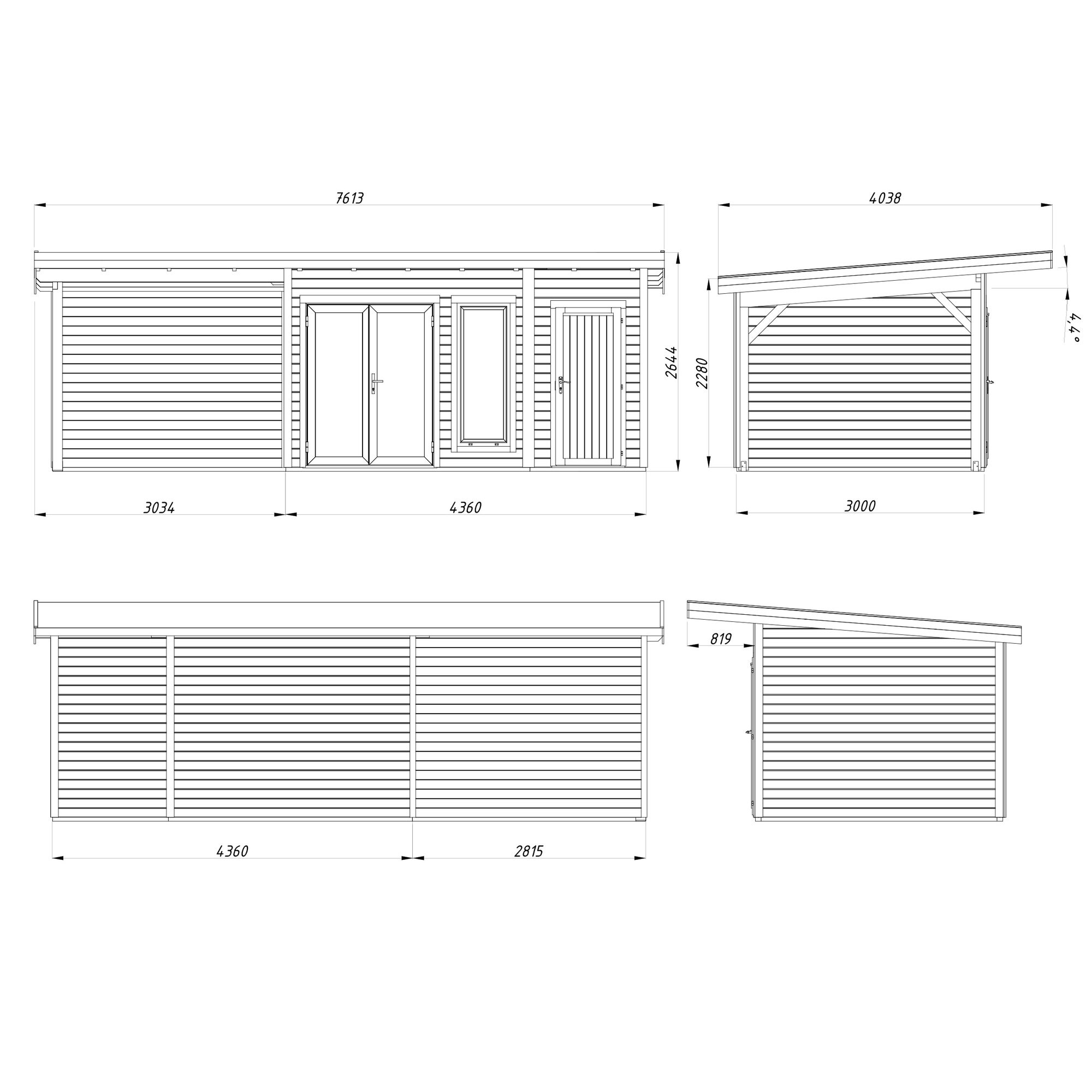 Hagestue Palmako Aurelia 21,4 m² (inv. 20,3 m²)