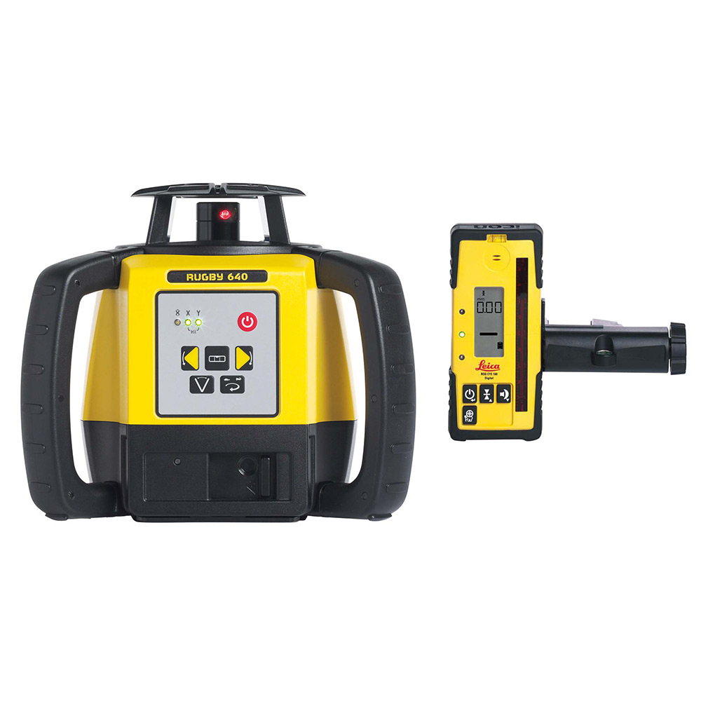 Rotasjonslaser Leica Rød Rugby 640 Li-ion