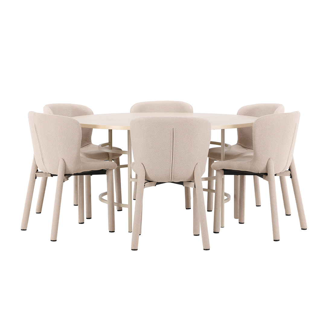 Spisegruppe Venture Home Copenhagen Ø140 cm med 6st Astoria Spisestoler