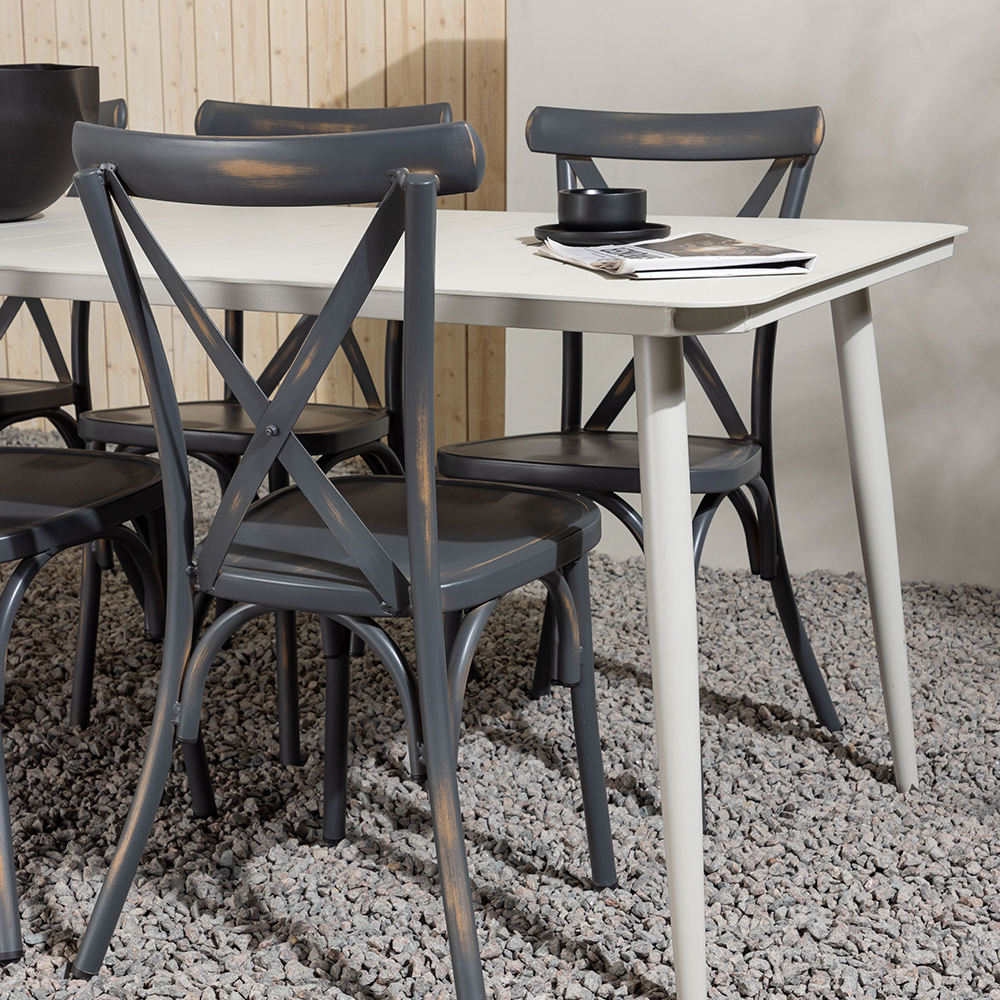 Spisegruppe Venture Home Lina Bord med 6 Tablas Stoler