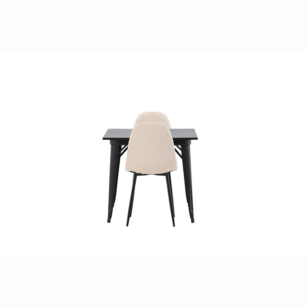 Spisegruppe Venture Home Tempe med 2 Polar Stoler Fløyel