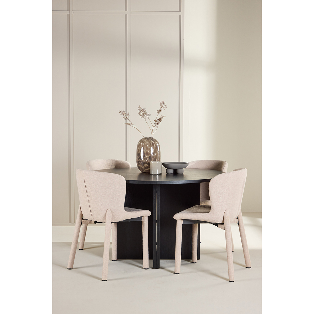 Spisegruppe Venture Home Strada Ø120 cm med 4st Astoria Spisestoler
