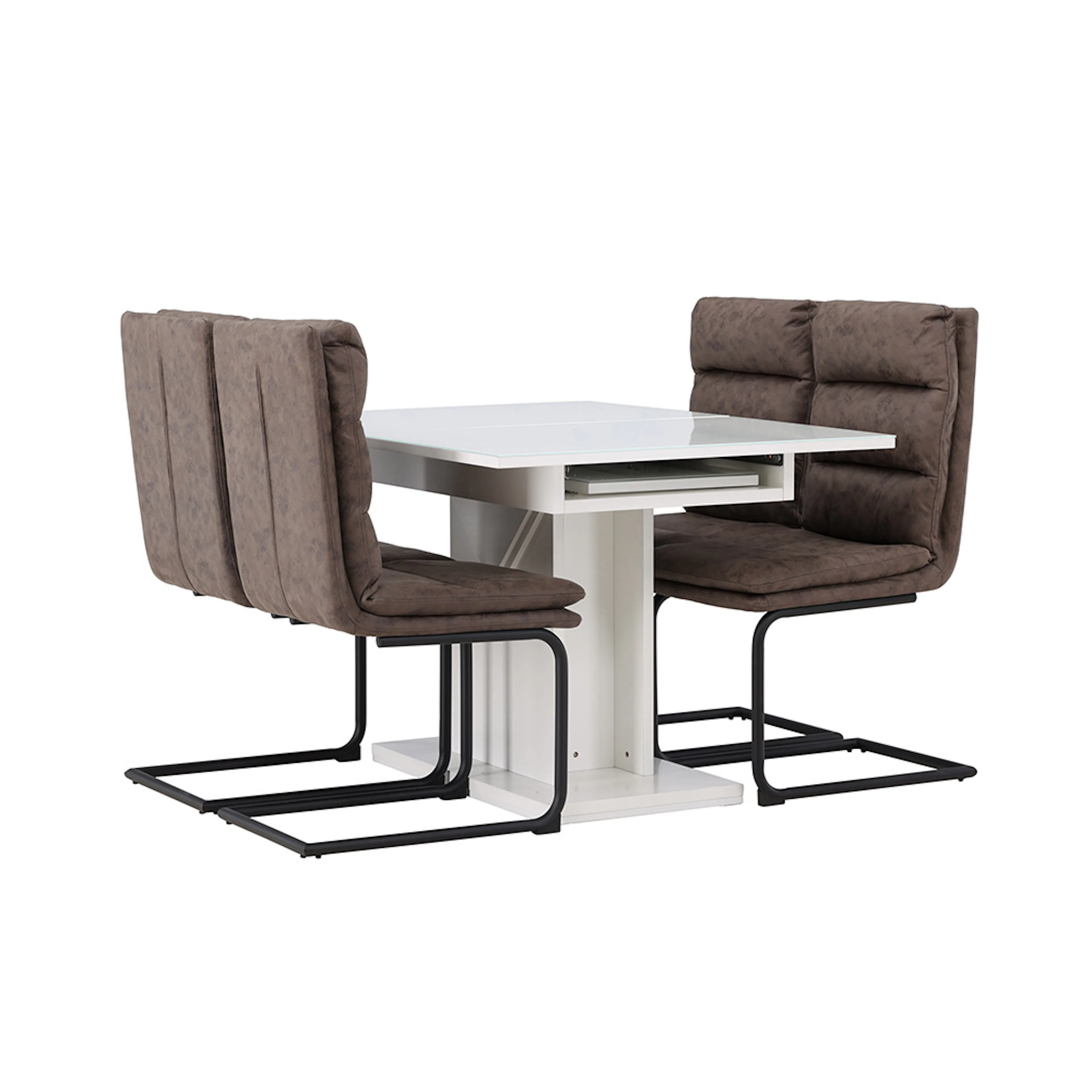 Spisegruppe Venture Home Pluto med 4 Zizo Stoler