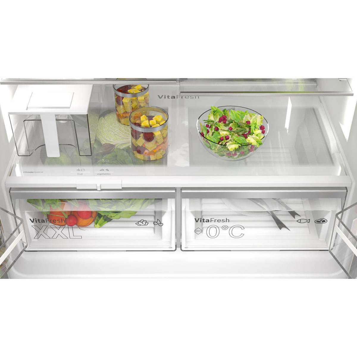 Kjøl/Fryser Bosch Side by Side KFI96APEA Serie 6 French Door med WiFi og Ismaskin