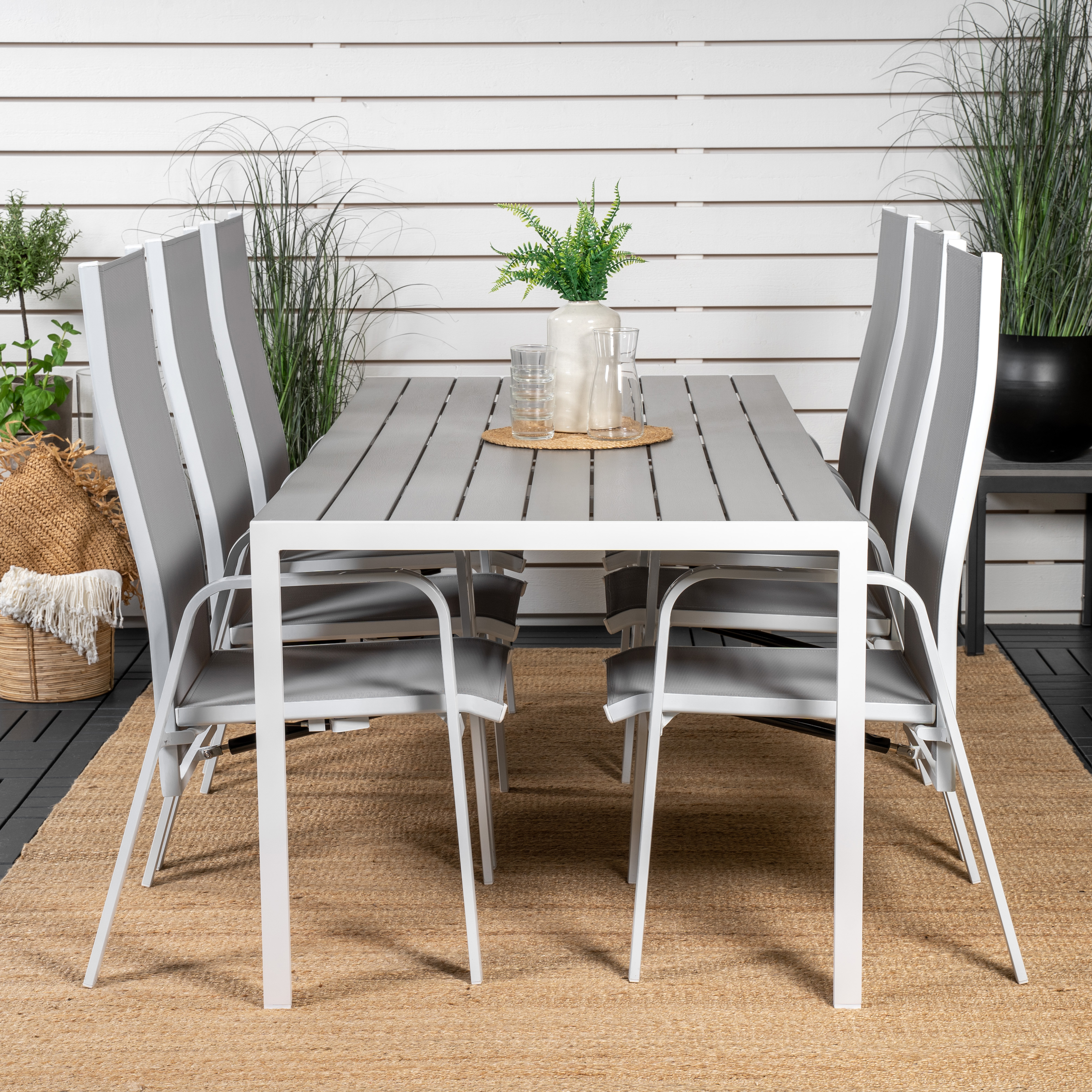 Spisegruppe Venture Home Break med 6 Copacabana Stoler
