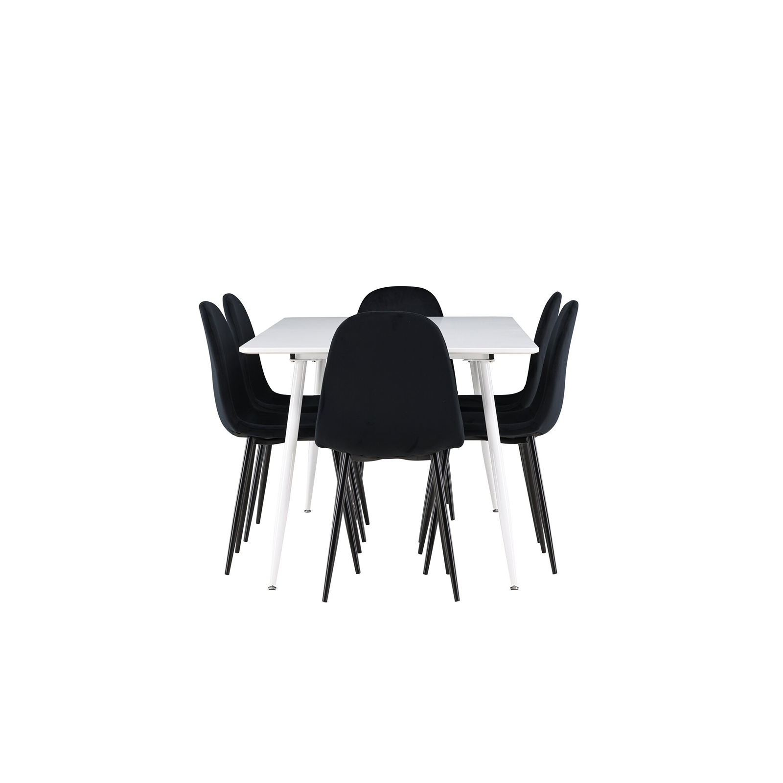 Spisegruppe Venture Home Silar 180 med 6 stk Polar Stoler Fløyel
